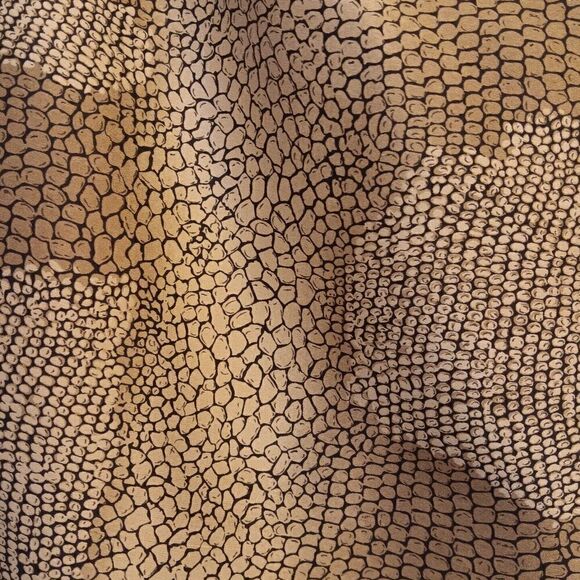 Sunny Leigh Silk Dress Pants Size 14 Beige Animal Print Retro Side Zipper - Picture 2 of 9